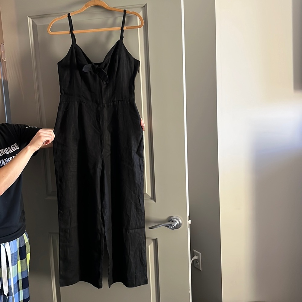 Black romper with cute bow